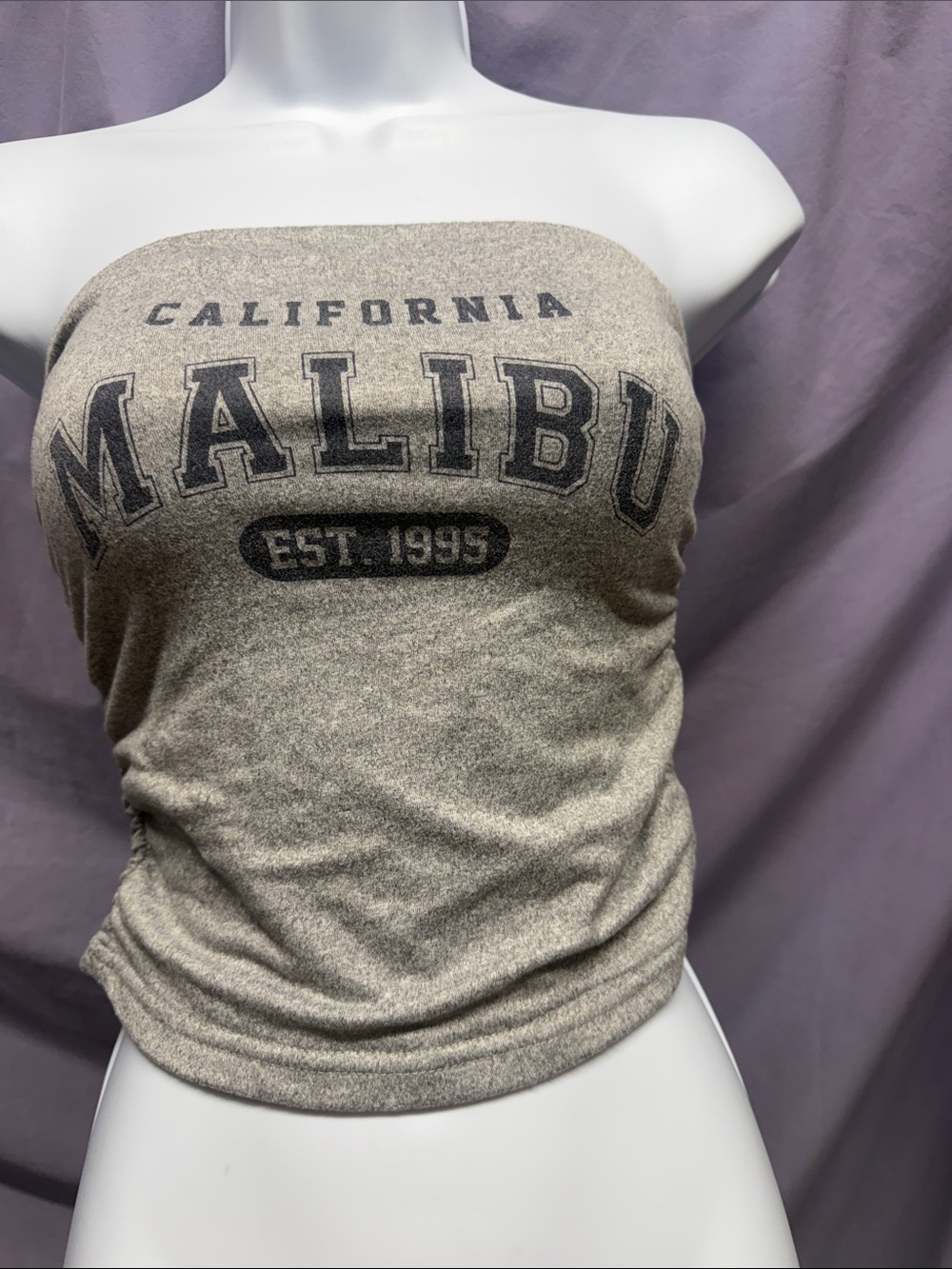 Harper & Ivy  gray Malibu' Strapless Tube Top
